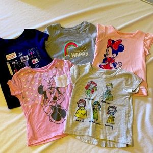 Cat and Jack and Disney tees, size 3T